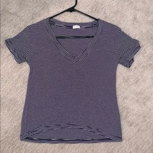 Navy/White Striped Tee